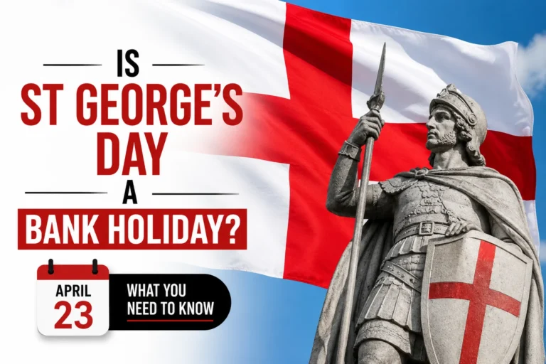 is st georges day a bank holiday